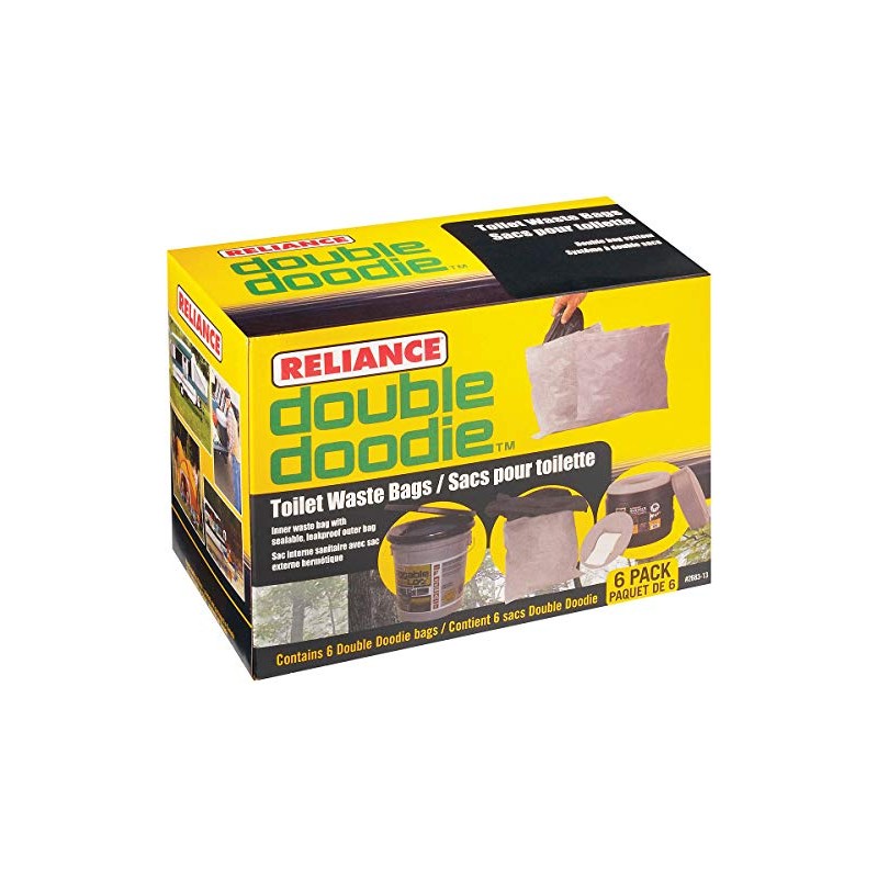 Reliance Products Double Doodie | Portable Toilet Waste Bags |