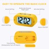 Plumeet Easy to Adjust, Large Digital LCD Travel Alarm Clock,