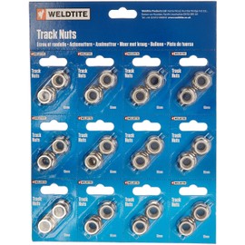 Weldtite Track Nuts 10.0 mm - Pack of 12 Pairs