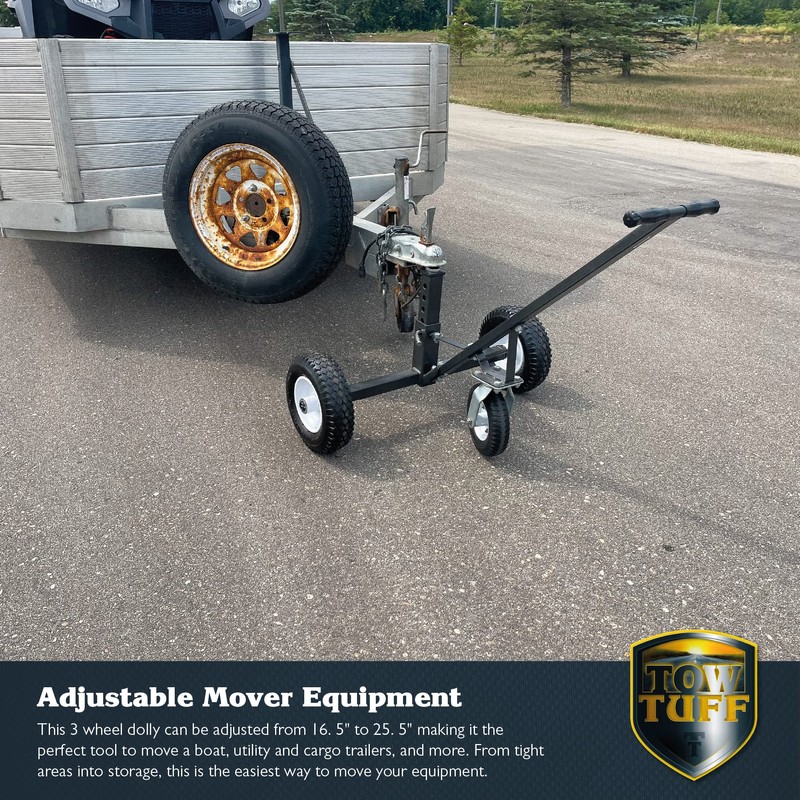 Tow Tuff TMD-800C Adjustable Trailer Dolly with Caster Wheels, Standard,