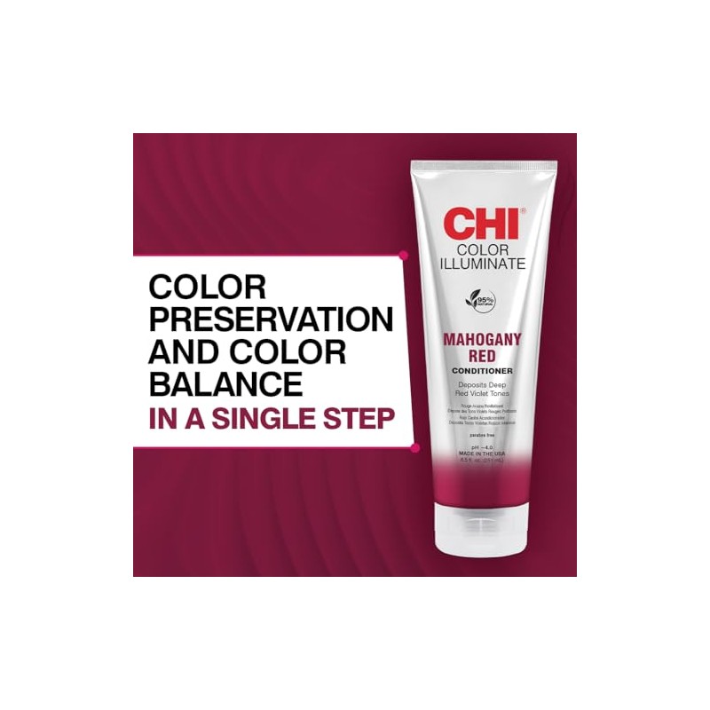 CHI Ionic Illuminate Mahogany Red Color Conditioner , 8.5 Fl