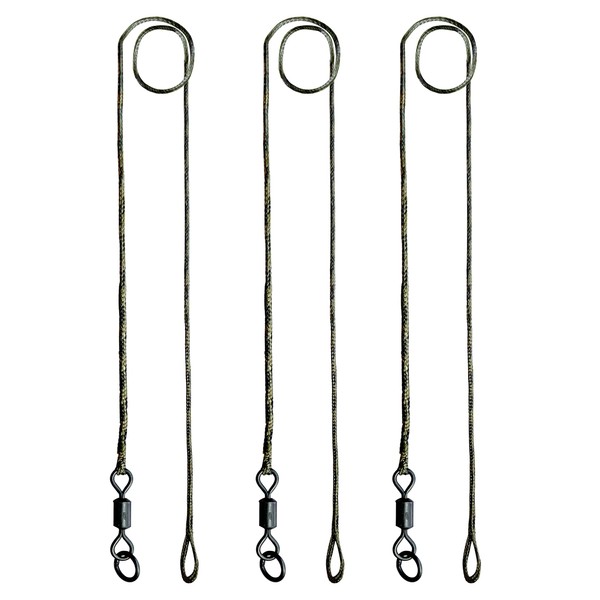 NewShot 3x Ready Tied Leadcore Leaders Hybrid Lead Clip, Sleeve,