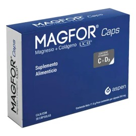 MAGFOR ÓXIDO DE MAGNESIO 500MG CAPS, CAJA CON 30 CAPS