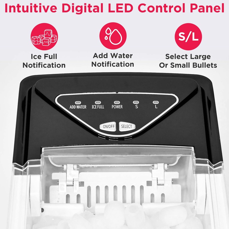 Frigidaire EFIC123-SS Counter Top Maker, Produces 26 pounds Ice per