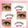 Extensiones de Pestañas Autoadhesivas con Efecto Natural en Mink Sintético,