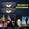 Unbranded Headlamp Flashlight 1200 Lumen LED Rechargeable Headlight White Red