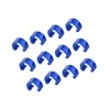 Partuto 12pcs Bicycle Brake Cable Clip C Style Clamp Aluminium