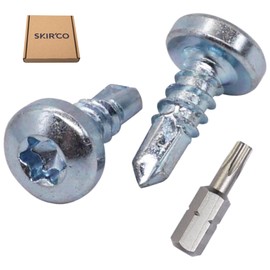 SKIR'CO (Pack of 30) Self Drilling Screws 4.8 x 13 mm Pan Head DIN 7504 N Zinc Plated Screws Self Tapping Screws