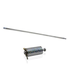 ♣ zqion Apearing Cane, Metal, Various Colors, 59.1 inches (150 cm), Gloves Included (Silver)