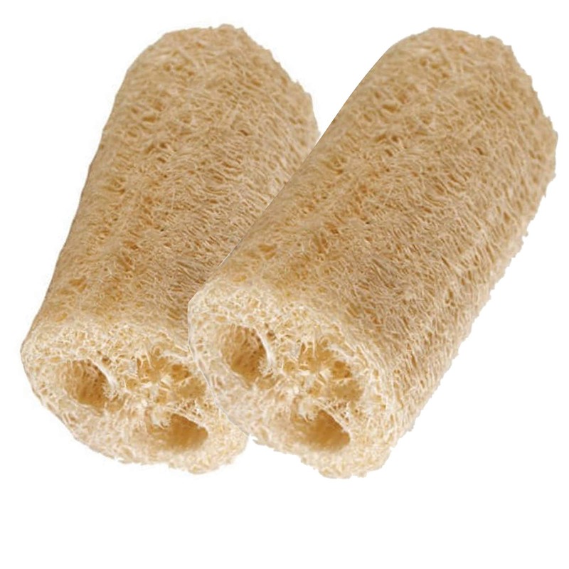 HealthGoodsIn - Esponja de baño natural de lufa orgánica, juego