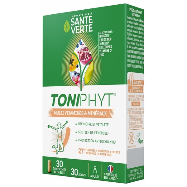 Santé Verte Toniphyt Multinature 30 Tablets