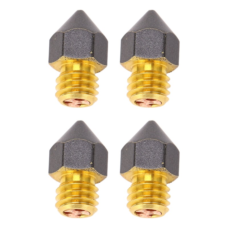 4 Pcs 3D Printer Nozzles Three Hole High Flow Fast