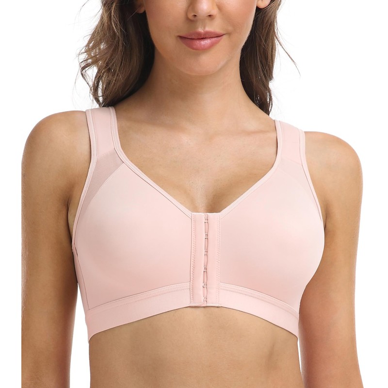 DotVol Women's Front Closure Bra Back Support Posture Correction Bra