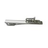 Silver Toned Trombone Music Instrument Square Tie Clip