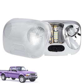 F37Z-13776-B LED Map Light Assembly for 1993-2004 Ford Ranger | Direct Fit Replacement with Cover for Cab Interior Overhead Dome & Reading Lights Replaces # F37Z13776B F67Z-13783-AA F67Z13783AA