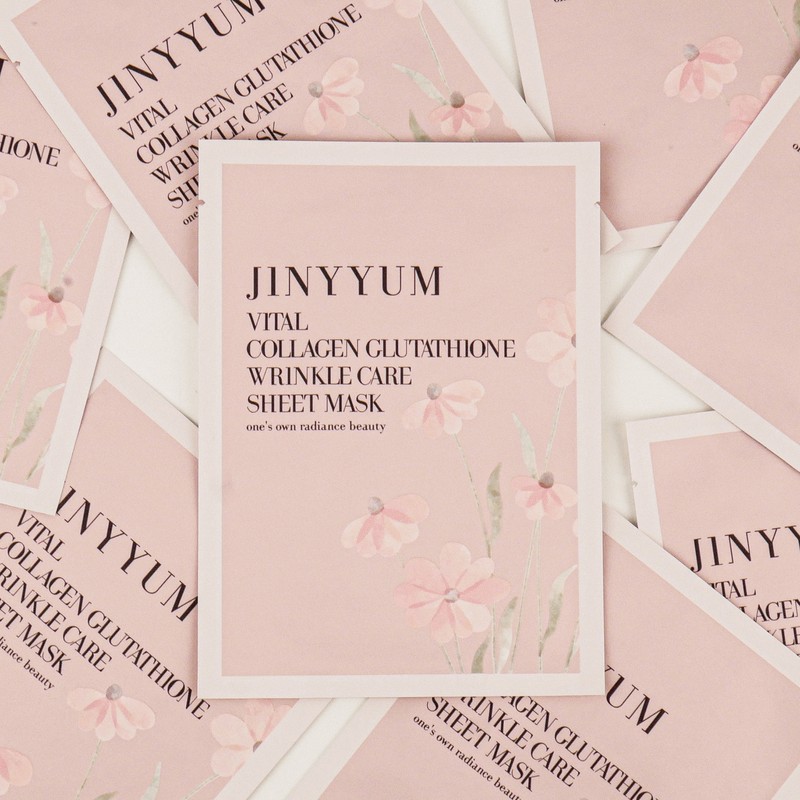 Genieum Vital Collagen Glutathione Wrinkle Care Sheet Mask 25ml, 10