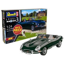 Revell Nice Price Model Kit I Jaguar E-Type Roadster I Scale 1:24 I 149 Pieces I For Children and Adults from 10 Years I Multi-Piece Motor I Ideal for Beginners and Oldtimer Lovers