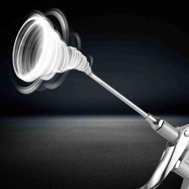 ZJchao Industrial Air Blow Gun with 2 Nozzle & 2 Connector, Air Nozzle Blow Replaceable for Removing Dust In Narrow Gaps, Inside Machine Parts, Car Engines (Silver)