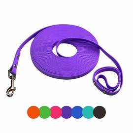 Dog Training Leash, Waterproof Long Dog Leash, TPU Material is Easy to Clean (purble, 16FT)