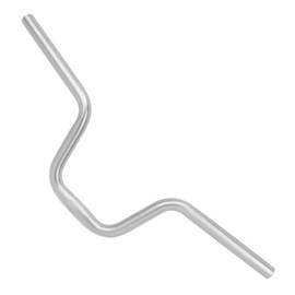 Folding Bike Handlebar Aluminium Alloy Riser Handlebar 580x25.4mm 160mm Rise Silver