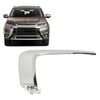 Front Bumper Middle Molding Trim ABS Chrome Replacement for Mitsubishi