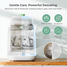 Momcozy Official Descaling Tablets, Compatible KleanPal Pro Baby Bottle Washer, Descaler for Milk & Limescale Removal, 30 Count