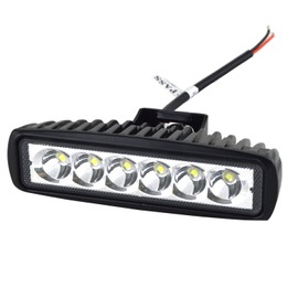 AUXTINGS 6 inch 18W Spot LED Work Light Bar Driving Lamp for Jeep Off Road 4WD 4x4 Cabin UTE SUV ATV Truck Car Boat,2 Piece