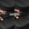 Black Panther Luxury PU Leather Rear Car Seat Cover Adjustable
