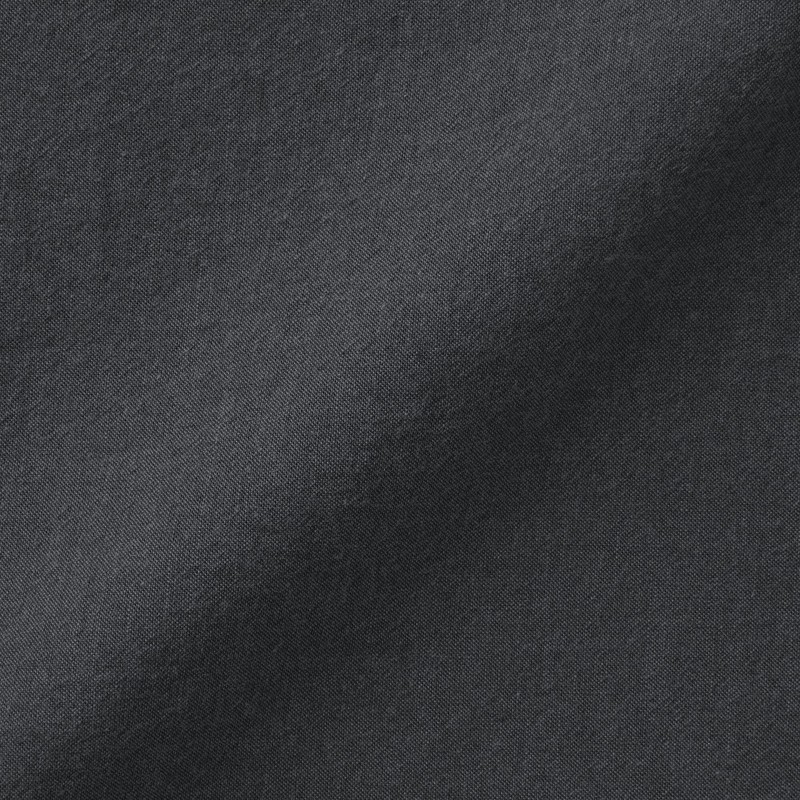 MUJI Washed Fitted Sheet Dark Grey Small Size 80x198x18-28cm 83344283