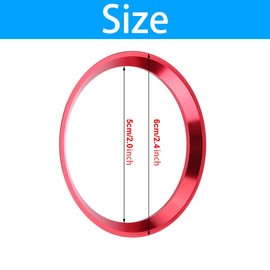 Car Steering Wheel Ring Steering Wheel Cover Trim, Aluminium Chromium Alloy Decoration Frame Trim for CLA GLK A Class W204 W246 W176 W117 C117 (Silver)