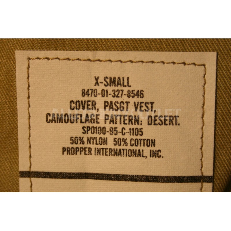 USGI Military PASGT Vest Flak Cover Desert 3-Color Camo EXTRA