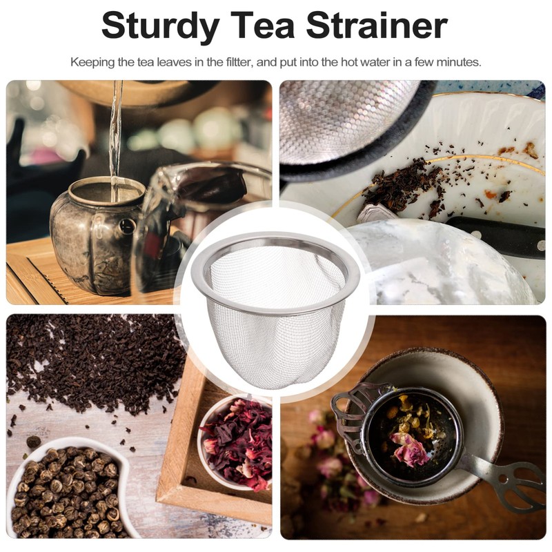 8Pcs Stainless Steel Tea Infuser Strainer for Loose Leaf Tea
