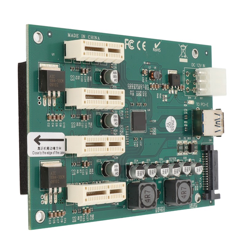 PCI E X1 to 4xPCI E X1 Adapter Card Plug