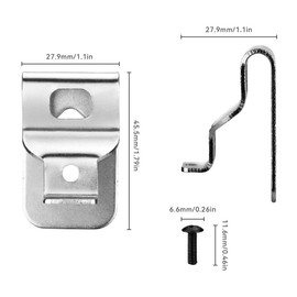 Alnicov Pack of 5 Belt Clip Replacement Hook Clips Tool Holder Tool Belt Clip Hook Suitable for Dewalt 20 V MAX Drill Tools