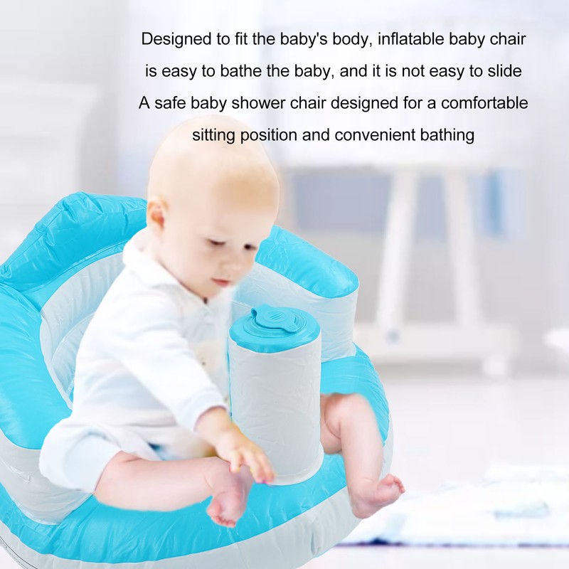 Baby Learning Chair Infant Inflatable Sofa Press Inflatable Baby Bath