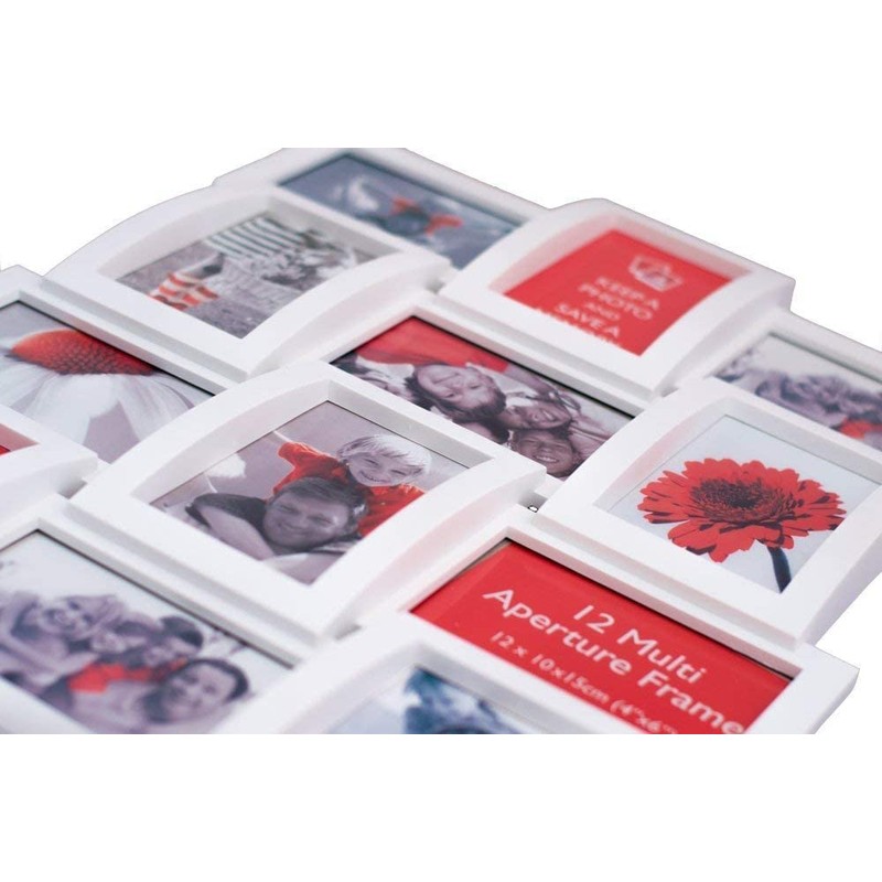 Trendi® Large Multi Aperture Picture Photo Frame Holds 12 x
