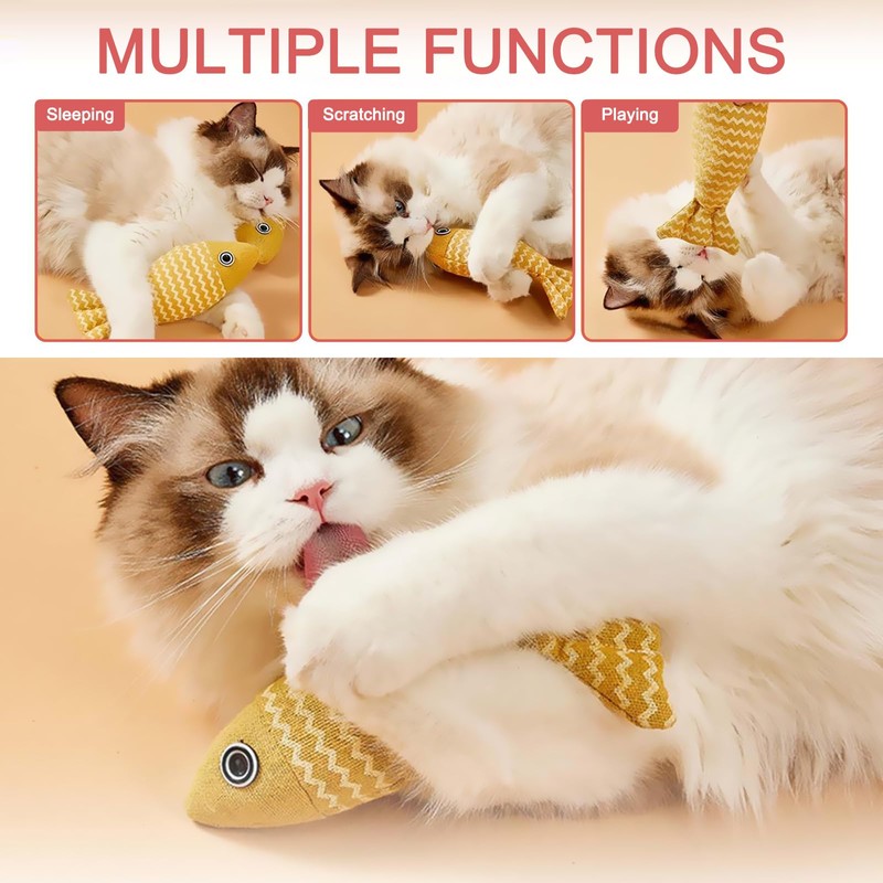 Catnip Toy Pack of 6 - 20 cm Cat Toy