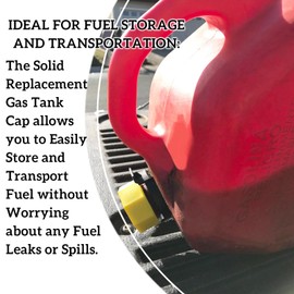 Thickened Gas Can Caps For 5 gallon and 3,2,1 gallon gas can,Replacement for Midwest Gas Can Lids,Coarse Thread Cap(4 Pack)