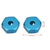 Wheel Hex Adapter, 4 Pcs Metal 7mm to 12mm Wheel