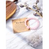 Jovivi Cat Crystal Bracelets for Womens,Natural Rose Quartz Gemstone Healing