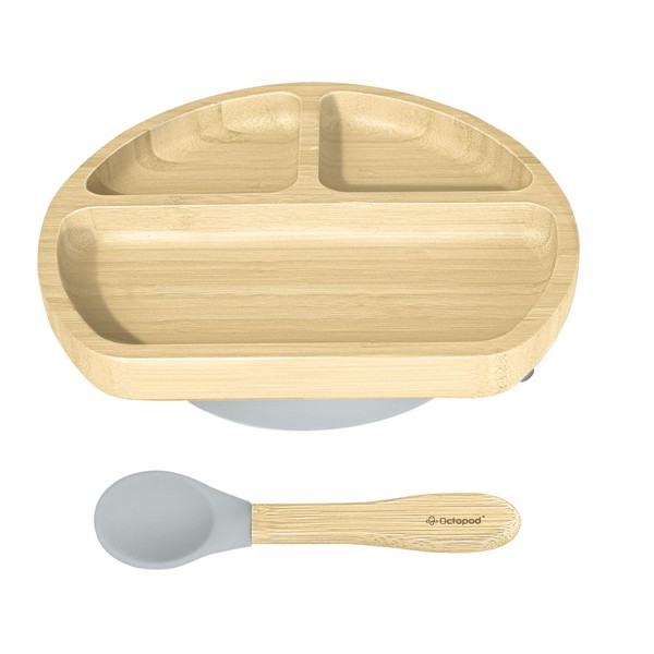 Abiie Octopod Bamboo Dish - Kids Plates for 4 months