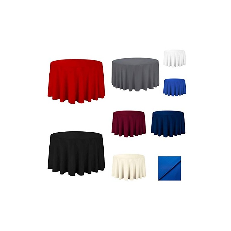 Jixin4you Tablecloth, Table Cover, New Year, Stylish, Solid, Round, Northern