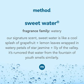 Method Method Foaming Hand Soap, Sweet Water, Biodegradable Formula, 10 oz, (Pack of 1)