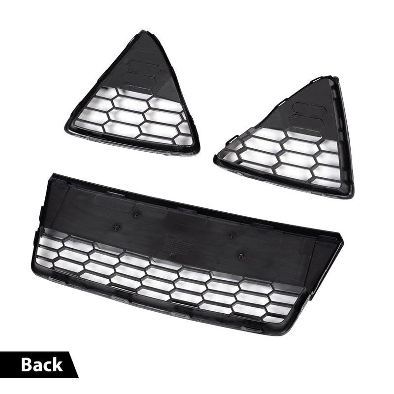 G-PLUS Front Bumper Lower Grill 3pcs Compatible with Ford Focus