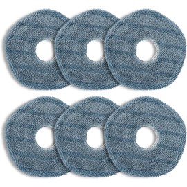 6 Pack Microfiber Vacuum Mop Cloth Pads Fit for eufy X10 Pro Omni Robot Vacuum Cleaner, Washable Mopping Pad Replacement Parts