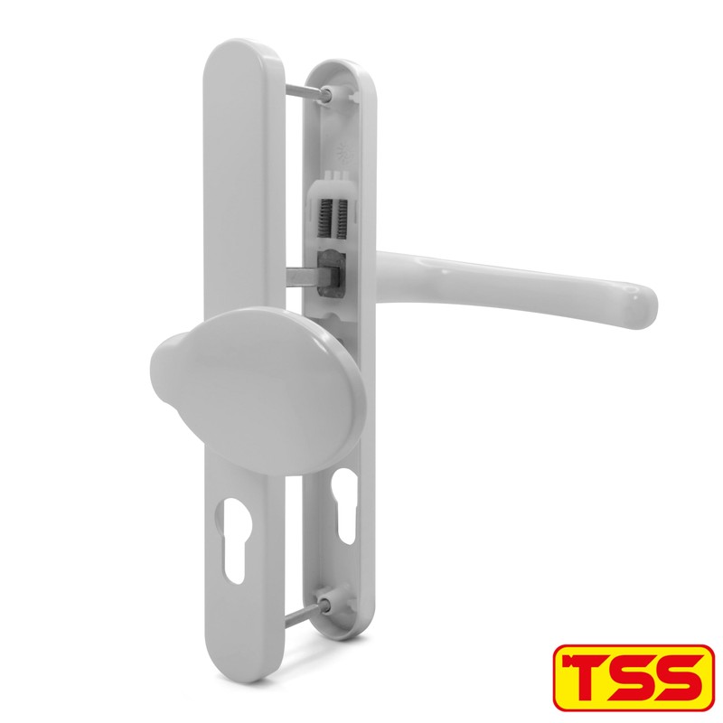 TSS UPVC Door Handle Set- Lever Moveable Pad - 92mm