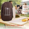 XXV 17Pcs Knife Set with Block & Sharpener,Kitchen Knives Block