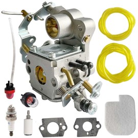 C1M-W26 530035589 Carburetor with Filter Tune-up Kit for Poulan P3314 P3314WS P3314WSA P3416 P3516PR P3816 P4018 P4018WM P4018WT P4018WTL PP3416 PP3516 PP3816 PP4018 PPB3416 PPB4018 Power Gas Chainsaw
