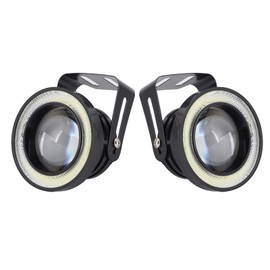 Reemplazo de iluminación brillante blanca universal 3 pulgadas LED Ojos de ángel de coche Luz antiniebla redonda Alto brillo DC 12V IP65 Impermeable