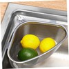 COHEALI Triangular Sink Drain Basket Fine Mesh Sink Strainer with